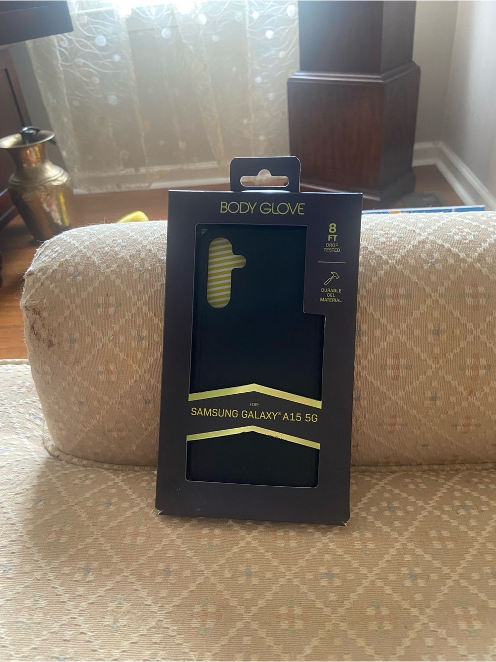 Body Glove Black Phone Case with Yellow Accents